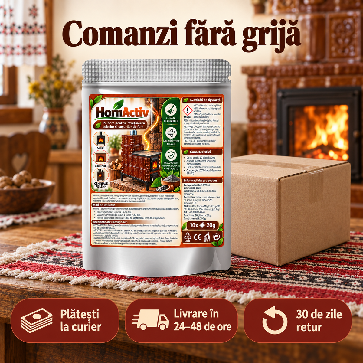 Comanzi fără grijă – plătești la curier