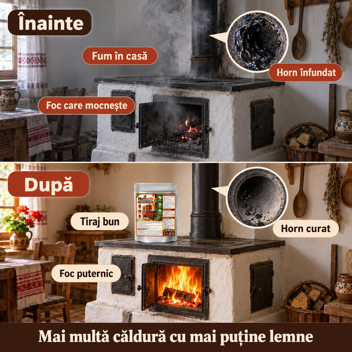 HornActiv – horn înainte și după